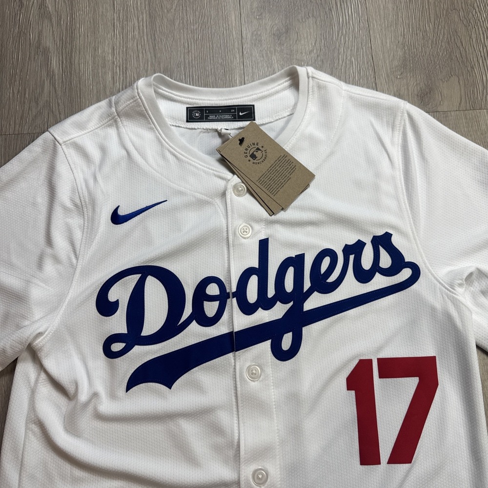 Ohtani LA Dodgers MLB Nike Limited Home Jersey Men's Small S White Angeles New